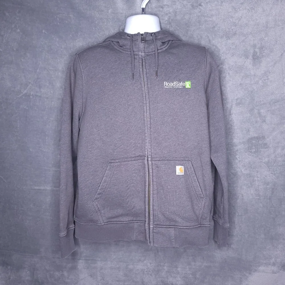 Carhartt Womens Full-Zip Hoodie XL Relaxed Fit Long Sleeve Fleece Work Wear